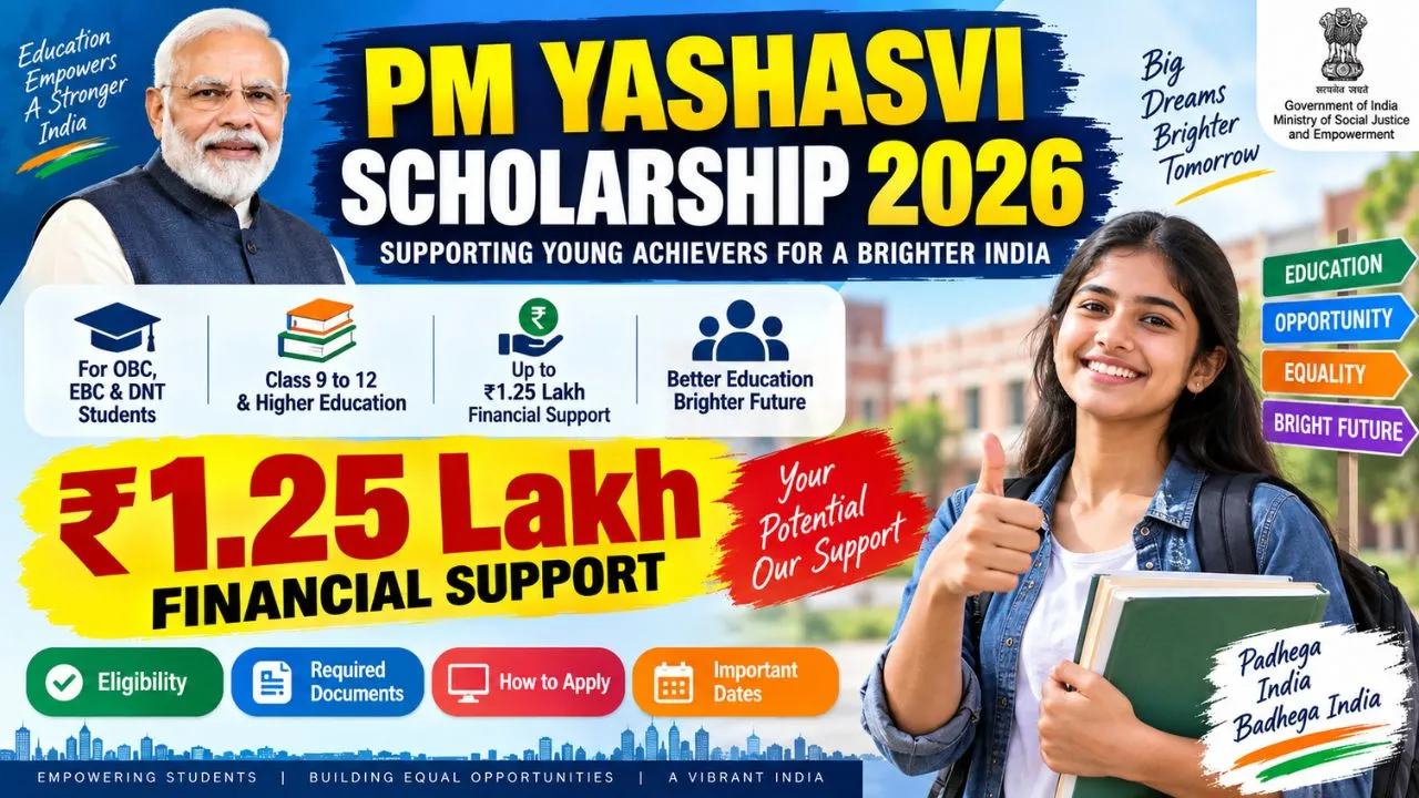 PM Yashasvi Scholarship 2026